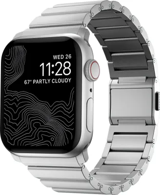 Immagine prodotto di Cinturino in alluminio Nomad per Apple Watch 49mm/45mm/44mm/42mm Argento