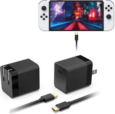 Produktbild von Für Nintendo Switch 2 Switch OLED Switch Lite 45W GaN USB-C Schnell Ladegerät