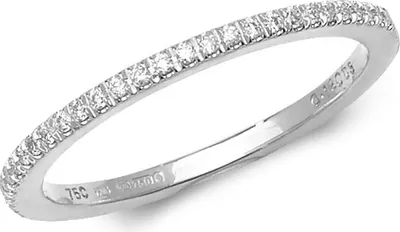 Produktbild von Funkelndes Feuer 18 Karat (750) Weißgold Damen - Diamant Ring Brillant-Schliff 0.12 Karat GH - SI2, 55 (17.5); TRS3210018KWRSO