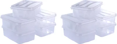 Produktbild von 10 Stück - Aufbewahrungsbox - 232 x 168 x 76 mm 2,1 L Volumen