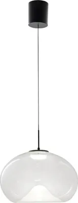Productafbeelding van Brena - Transparante pendellamp van Fabas Luce - Dimbaar, 14W LED - Plafondlamp - Diameter 33 cm