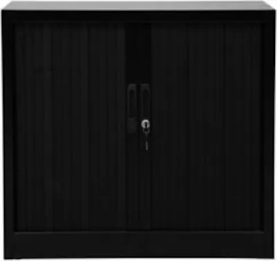 Produktbild von Rollladenschrank Weasel | 2 Ordernhöhen | HxBxT 75x80x46 cm |Schwarz