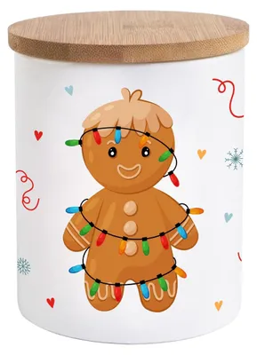 Vorratsdose Lebkuchenmännchen 620 ml Keramik luftdicht