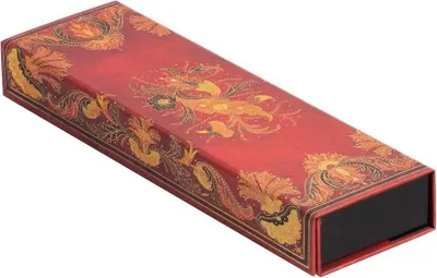 Image de Paperblanks Fiammetta, Twardy pojemnik na ołówki, Papier, Wielobarwny, Wzór, Magnetyczny, 220 mm