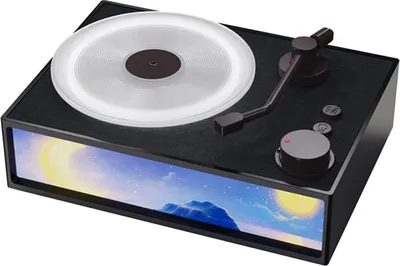 Produktbild von Wireless BT Lautsprecher Aroma Desktop Record Player Lautsprecher LED Nachtlicht mit 10ml ätherisches Öl für Home Office Schlafzimmer Dekoration