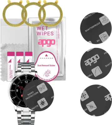 Produktbild von apgo 3 Stück Schutzglas, Matt, kompatibel mit DexXer NY19 Smartwatch, Hybrid 8H, Ersatz für Hartglas, Displayschutzglas, Bildschirmschutz, Displayschutz, kratzfest