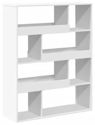 Image de Bibliothèque Blanc 100x33x125,5 cm Matériau dérivé du bois