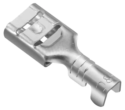 Flachsteckhülsen 4,8 mm, unisoliert, 100 Stück