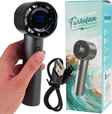 Zdjęcie produktu dla Tg77646 Wentylator Wiatrak Mini Wiatraczek Ręczny Podróżny Plażowy
