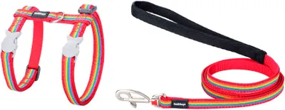 Produktbild von Hundegeschirr Red Dingo Rainbow 21-35 cm Rot Bunt