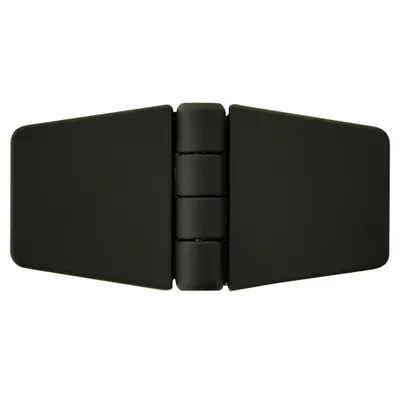 Produktbild von Scharnier mit Abdeckung, schwarz, 79x41mm / Plastik