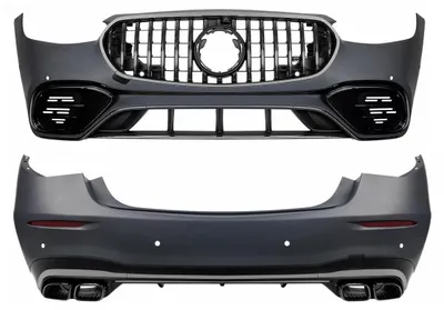 Produktbild von Bodykit für Mercedes S-Klasse W223 2020+ S63 Design Stoßstange Endrohre Kühlergrill.