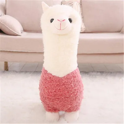 Productafbeelding van Alpaca knuffel, pluche, lichtrood, 38 cm, zachte pluche van PP-katoen