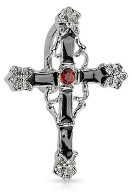 Produktbild von Bauchnabelpiercing Top Down Reverse Kreuz