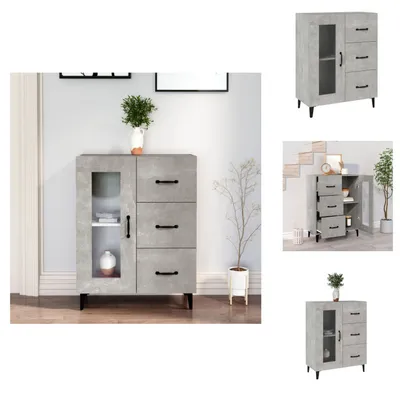 Produktbild von vidaXL Sideboard Betongrau 69,5x34x90 cm Holzwerkstoff -  Sideboards