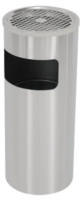 Image de Poubelle, acier inoxydable, seau intérieur amovible, argent, 12 l