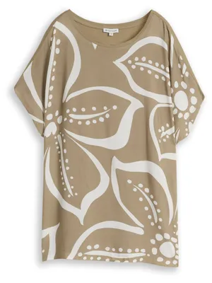Produktbild von Plus Size - T-Shirt im Material-Mix