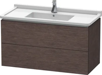 Produktbild von Waschtischunterbau L-CUBE 469x1020x558mm eiche dunkel gebürstet eiche dunkel gebürstet