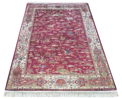 Produktbild von Teppichstück EXKLUSIV: Qum Seide 10 rot 200 x 300 cm