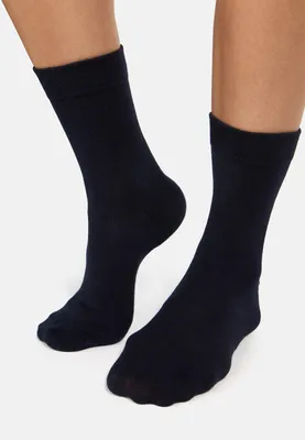 Imagen del producto de NUR DIE Socken Classic, algodón, cintura cómoda, paquete de 2 unidades - diseño náutico - talla 39-42