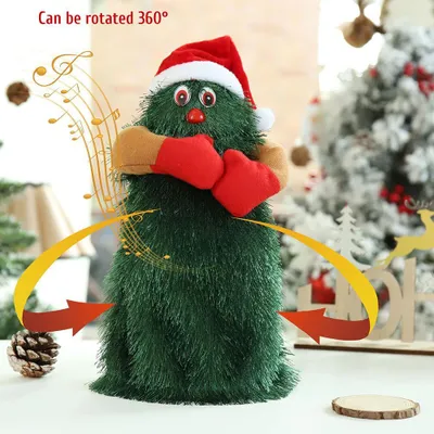 Immagine prodotto di Albero di Natale elettrico, giocattolo musicale danzante rotante per bambini, decorazioni da tavolo