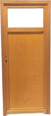 Image de Porte De Service Bois Pagos, H200 x L80 p, droit Cotes Tableau