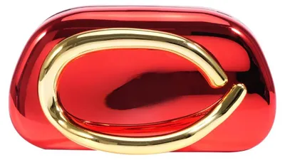 Image de Solidchoice - Pochette Avond, couleur rouge, avec poignée en métal