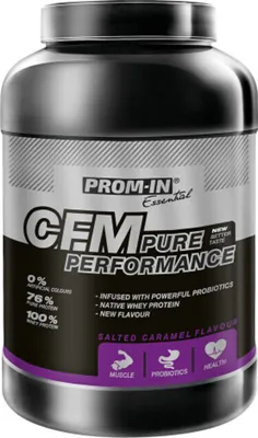 Obrázok produktu pre Prom-In CFM Pure Performance 1000 g čokoláda / Srvátkové whey proteíny / Instantný CFM srvátkový koncentrát obohatený o tráviace enzýmy a probiotiká