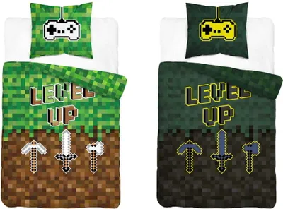 Obrázek produktu pro Level up 140x200 Bavlna svítící ve tmě Ložní prádlo