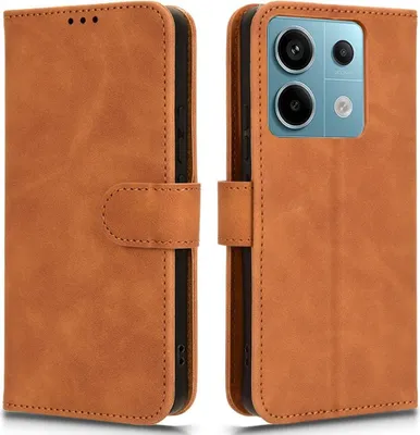 Produktbild von Xiaomi Redmi Note 13 Pro 5G / Poco X6 Hülle - Coverup Klapphülle - Braun