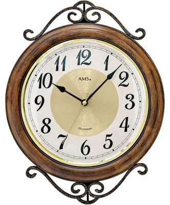 Produktbild von AMS W9565 Wanduhr mit Massivholzgehäuse und Westminster-Schlagwerk