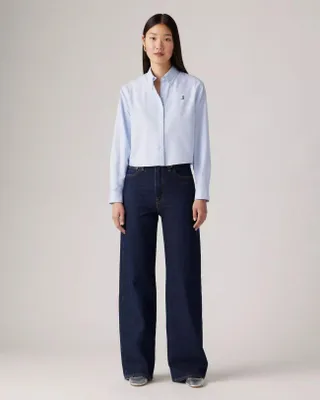 Obrázok produktu pre Dámske džínsy Levi's, model A6081 0019 – široký strih, tmavšia farba