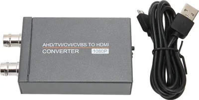 Image de Convertisseur AHD TVI CVI CVBS vers HDMI - Full HD 720P, 1080P, 3MP, 4MP, 5MP, 8MP BNC vers HDMI Adaptateur vidéo