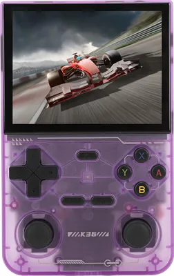 Produktbild von Retro-Handspielkonsole, 3,5 Zoll, 640 x 480 Bildschirm, Dual-Joystick, 3500 mAh, Spieler für Freizeitunterhaltung, Lila