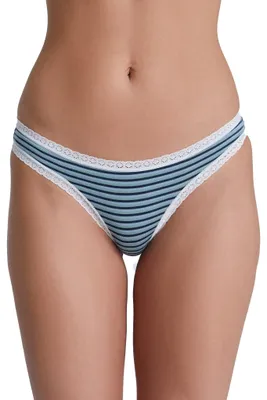 Produktbild von Bio-Baumwoll-Slip mit Spitze – 6er Pack