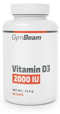 Produktbild von GymBeam - Vitamin D3 (2000 IU), 60 Kapseln, ohne Geschmack