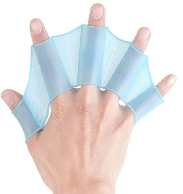 Obrázek produktu pro Silikonové plavecké rukavice pro kondiční plavání a aerobik, velikost S