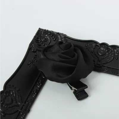 Produktbild von Rosen Haarklammer Blüten in der Farbe Schwarz