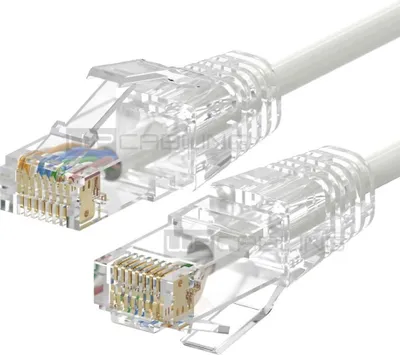 Obrázok produktu pre Kábel Ethernet WP Rack Cat.6A U/UTP Slim 0,5m Blanc