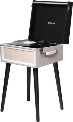Produktbild von Denver VPR-250 Retro Plattenspieler mit BT, USB/MP3 & FM, Kofferdesign