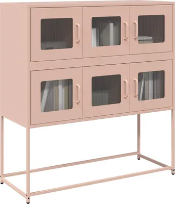 Produktbild von vidaXL Sideboard Rosa 100,5x39x107 cm Kaltgewalzter Stahl