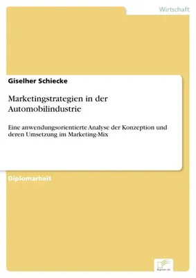 Produktbild von Marketingstrategien in der Automobilindustrie