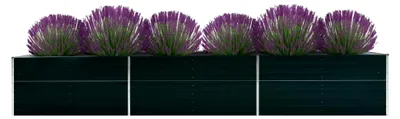 Produktbild von Garten-Hochbeet Verzinkter Stahl 480x80x77 cm Grün, Palettenrahmen, Hochteich, Gemüsebeet, Kräuterregal Balkon, Blumenbeet, Kräuterspirale, Tomatenbeet, Pflanzhochbeet - 47069
