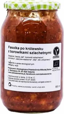 Produktbild von FASOLKA PO KRÓLEWSKU Z BOROWIKAMI  900 ml - DELIKATNA