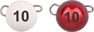 Produktbild von Spro Freestyle Tungsten Bottom Jig white/red - 2 Bleiköpfe, Gewicht:10g