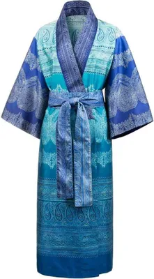 Obrázek produktu pro Bassetti bavlněné saténové kimono BRUNELLESCHI barva TURQUOISE V2 velikost S-M