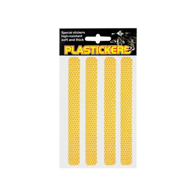 Immagine prodotto di Strisce riflettenti per plastica giallo 19,2 x 9,5 cm