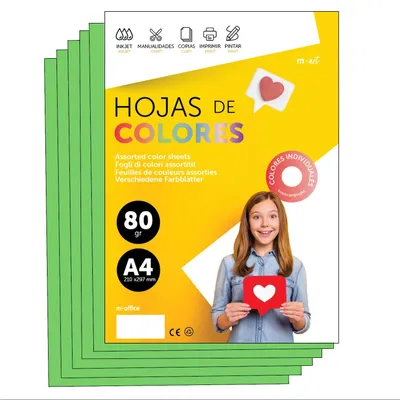 Zdjęcie produktu dla Kolorowy papier A3 o gramaturze 80g, idealny do drukowania i rękodzieła. Kolorowe arkusze dla dzieci, do kreatywnych projektów