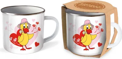 Produktbild von Trötsch Unser Sandmännchen Emaille Becher Tasse Schnatterinchen