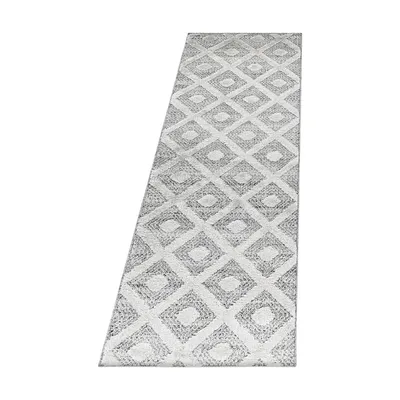 Produktbild von Hochflor Teppich PISA Grau 80 x 250 cm
